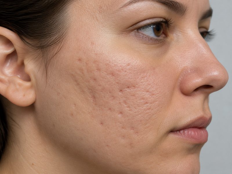 Acne scars treated with a CO2 laser in general practice