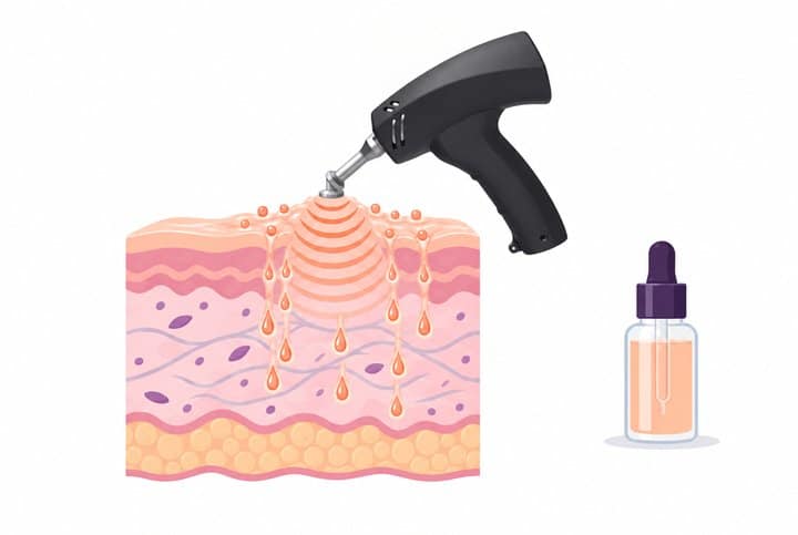 Ultrasound to enhance penetration of topicals
