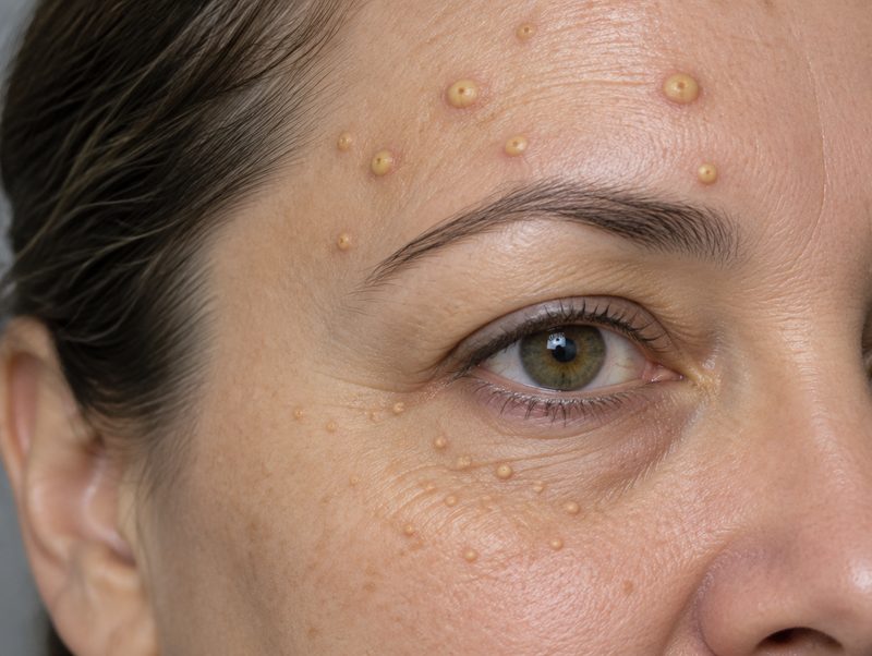 Sebaceous hyperplasia and syringomas treated with a CO2 laser in general practice