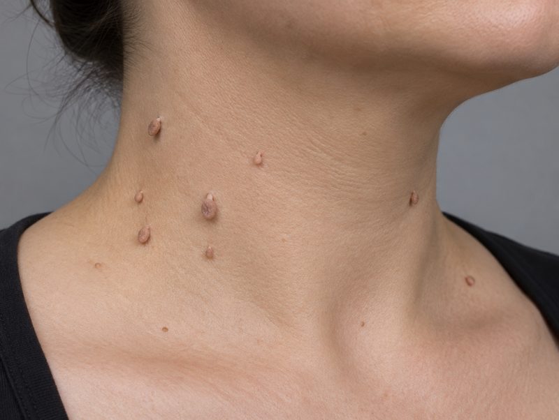 Skin tags and benign raised lesions treated with a CO2 laser in general practice
