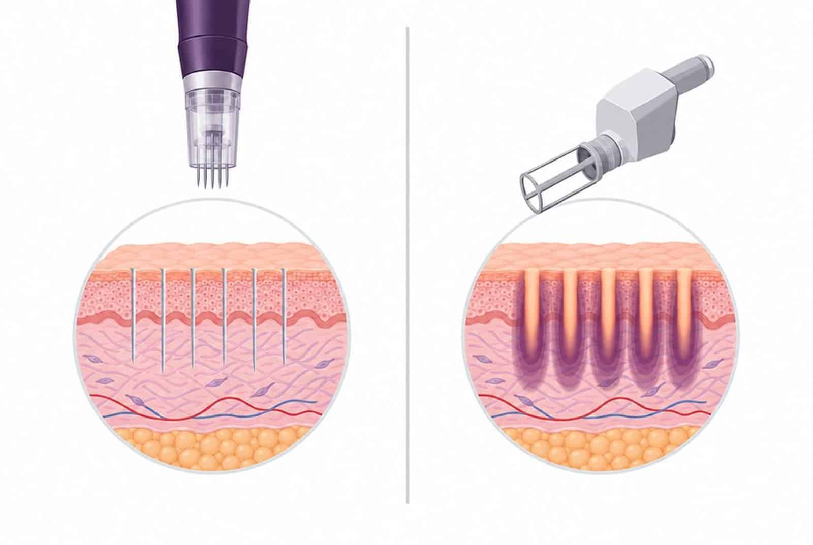 Microneedling or fractional CO2 laser: what each one does Microneedling or fractional CO2 laser: what each one does